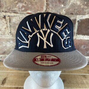 YANKEES New York NY Spell Out Blue New Era Adjustable Hat
